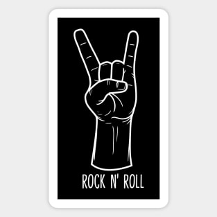 Rock N Roll Hand Sign Magnet